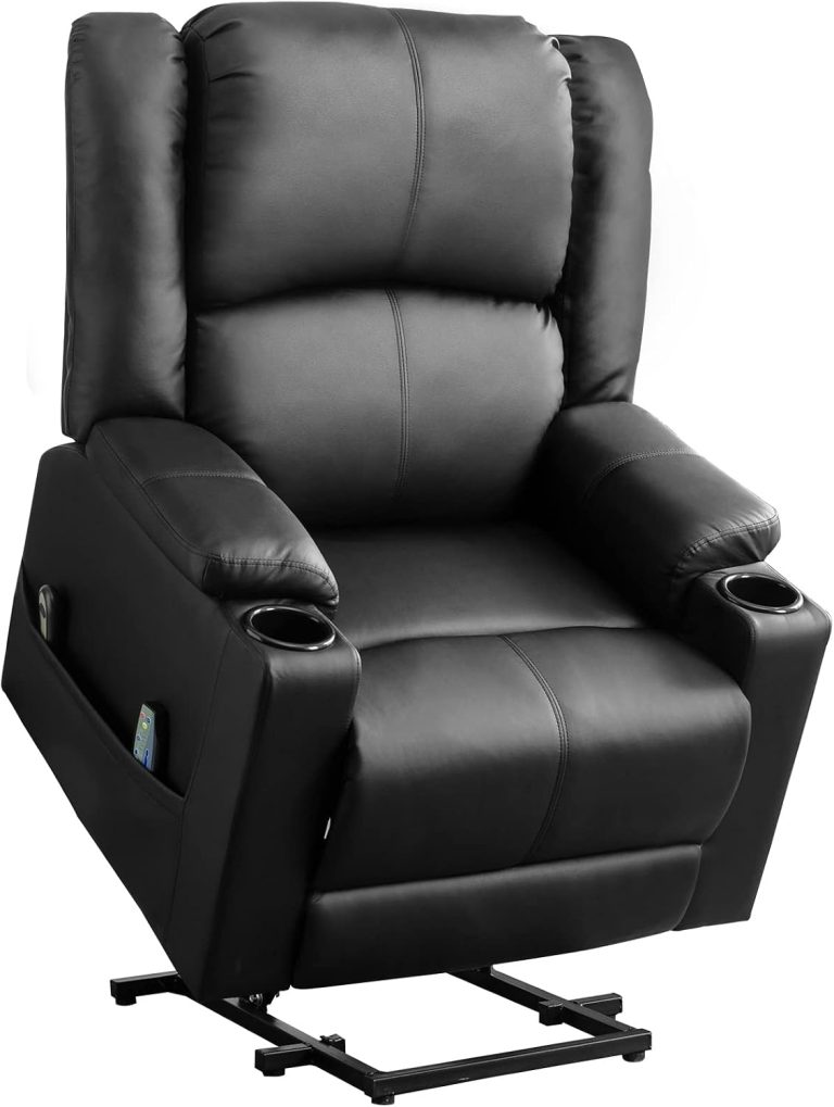 COMHOMA Fauteuil Électrique Relax Massage et Relaxation Aide à Debout, Dossier Réglable, 8 points de massage
