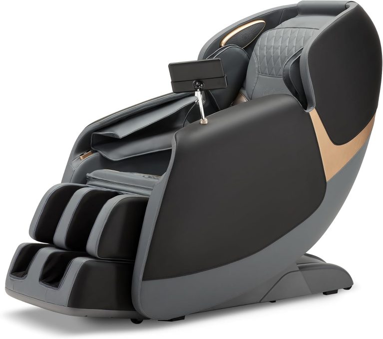 ROTAI Fauteuil de Massage pour Tout Le Corps, Zero Gravity, Mains robotiques 3D avec SL-Spur Massage de la Colonne vertébrale Shiatsu, Haut-Parleur Bluetooth, Chauffage du Dos