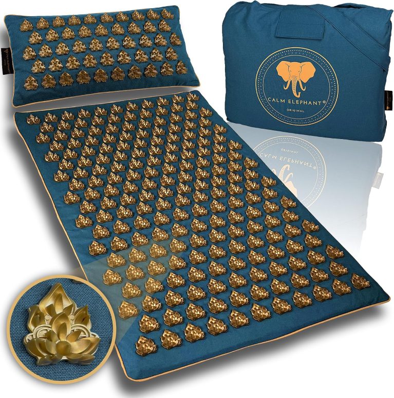 Calm Elephant XL Tapis d'Acupression Dos, lot de 3 pièces intensif avec coussin de nuque